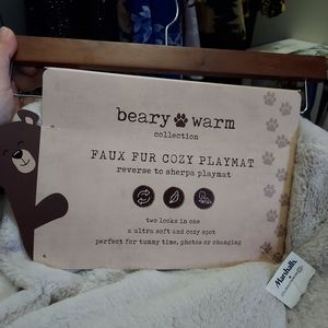 Reversible sherpa playmat for babies brand new super soft